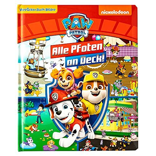 PAW Patrol - Alle Pfoten an Deck! - Verrückte Such-Bilder, groß - Wimmelbuch - Pappbilderbuch mit wattiertem Umschlag