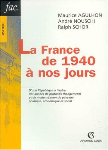 La France de 1940 à nos jours