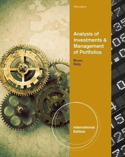 Analysis Investments & Management of Portfolios (International Edition)