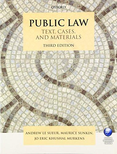 Public Law: Text, Cases, and Materials