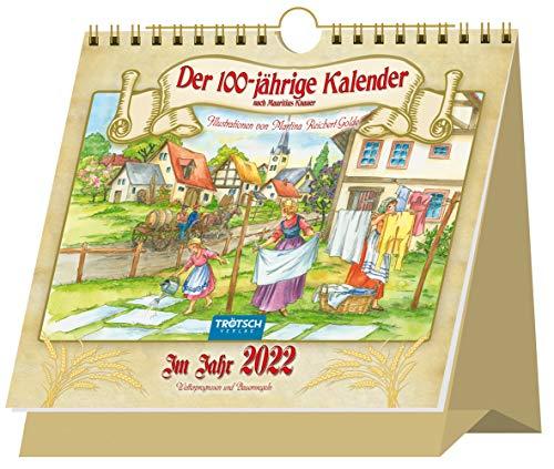 Trötsch Aufstellkalender Der Hundertjährige Kalender 2022: Aufstellkalender Tischkalender