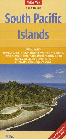 Nelles Map South Pacific Islands (Landkarte) 1 : 13 000 000. Special maps of all major islands; City Maps: Apia, Papeete, Suva