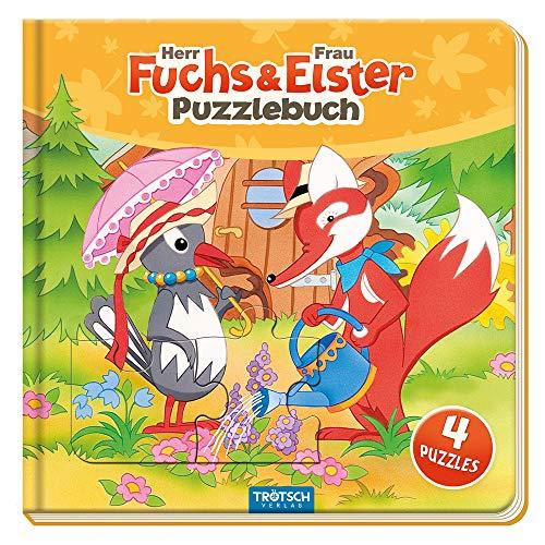 Trötsch Unser Sandmännchen Puzzlebuch mit 4 Puzzle Fuchs und Elster: Beschäftigungsbuch Entdeckerbuch Puzzlebuch