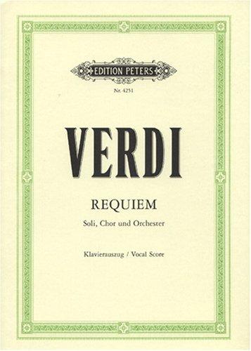 Missa da Requiem: für 4 Solostimmen, Chor und Orchester / Klavierauszug