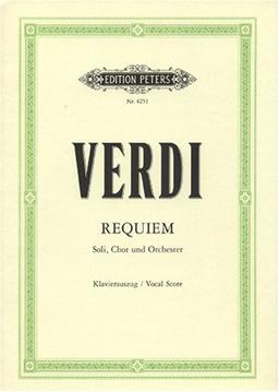 Missa da Requiem: für 4 Solostimmen, Chor und Orchester / Klavierauszug