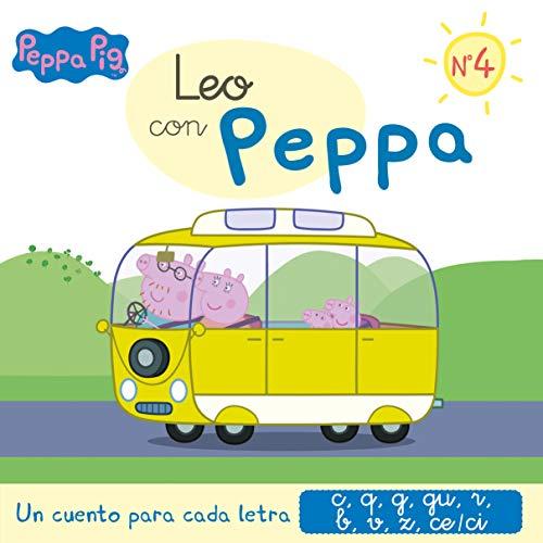 Leo con Peppa 4. Un cuento para cada letra : c, q, g, gu, r -sonido suave-, b, v, z, ce-ci (Leo con Peppa Pig)