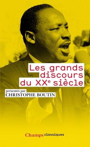 Les grands discours du XXe siècle