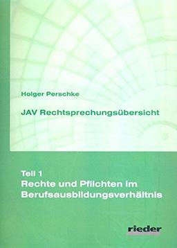 JAV Rechtsprechungsübersicht - Teil 1 - Rechte und Pflichten im Berufsausbildungsverhältnis