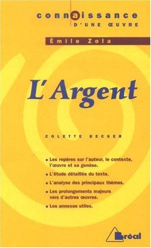 L'argent, Emile Zola