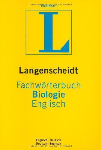 Langenscheidt Fachwörterbuch Biologie, Englisch