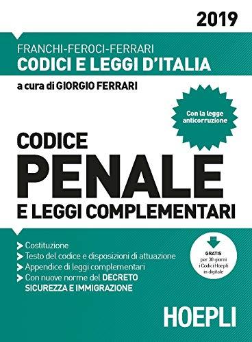 Codice penale e leggi complementari 2019