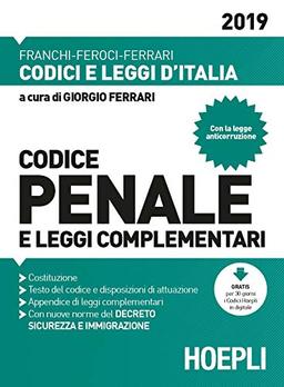 Codice penale e leggi complementari 2019