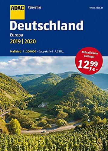 ADAC Reiseatlas Deutschland, Europa 2019/2020 1:200 000 (ADAC Atlanten)