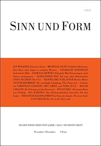 Sinn und Form 6/2014