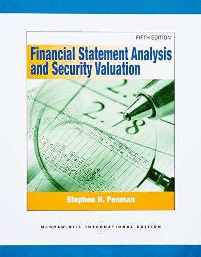 Financial Statement Analysis and Security Valuation