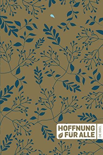 Hoffnung für alle. Die Bibel. - "Golden Leaves / Blue Edition"