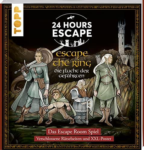 24 HOURS ESCAPE – Das Escape Room Spiel: Escape the Ring – Die Flucht der Gefährten: Escape-Room-Abenteuer inspiriert vom Werk J.R.R. Tolkiens. 24 Rätsel mit versiegelten Seiten und Landkarte