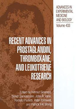 Recent Advances in Prostaglandin, Thromboxane, and Leukotriene Research (Advances in Experimental Medicine and Biology) (Advances in Experimental Medicine and Biology, 433, Band 433)