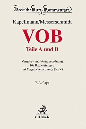 VOB Teile A und B: Vergabe- und Vertragsordnung für Bauleistungen mit Vergabeverordnung (VgV)