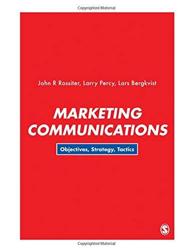 Marketing Communications: Objectives, Strategy, Tactics