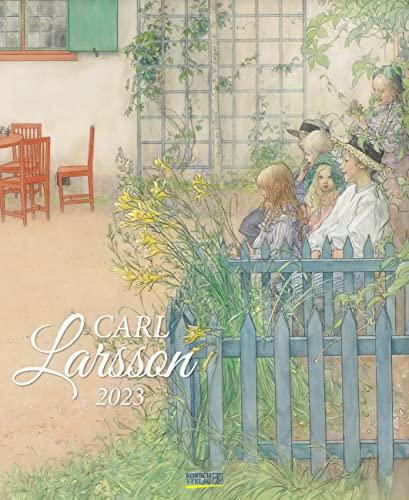 Carl Larsson 2023: Kunstkalender mit Werken des Künstlers Carl Larsson. Wandkalender im Jugendstil. Hochformat: 36 x 44 cm.