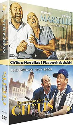 Coffret marseille ; bienvenue chez les ch'tis [2 DVDs] [FR Import]