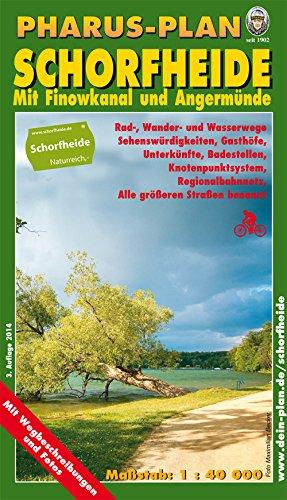 Pharus-Plan Schorfheide: Mit Finowkanal und Angermünde. Maßstab 1:40.000.