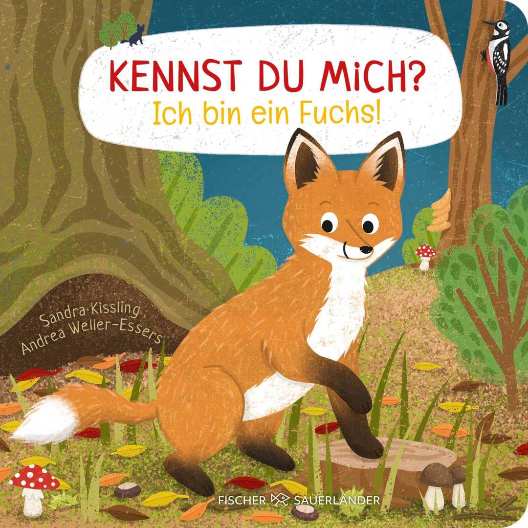 Kennst du mich? Ich bin ein Fuchs!: Ein Sachbilderbuch für neugierige Kinder ab 2 Jahren | Pappbilderbuch ab 2 Jahren │ Mit erstem Sachwissen über Tierkinder