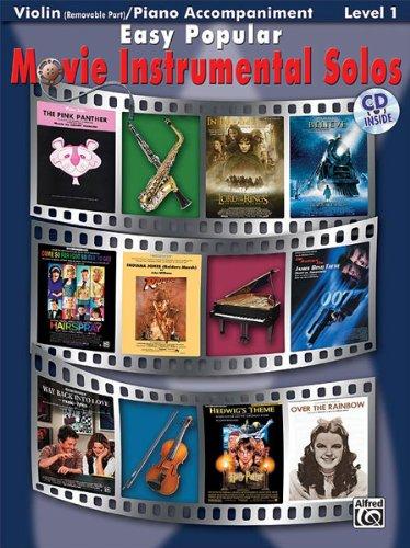 ALFRED PUBLISHING EASY POPULAR MOVIE SOLOS + CD - VIOLIN SOLO Noten Pop, Rock, .... Streichinstrumente