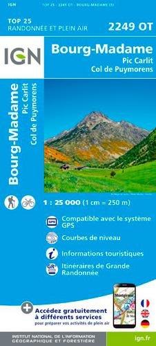 Bourg-Madame.Col de Puymorens.Pic Carlit 1:25 000