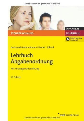 Lehrbuch Abgabenordnung: Mit Finanzgerichtsordnung