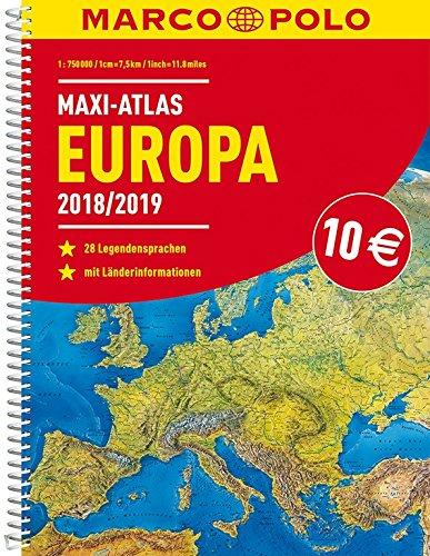 MARCO POLO Maxi-Atlas Europa 2018/2019 (MARCO POLO Reiseatlanten)