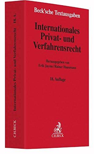 Internationales Privat- und Verfahrensrecht: Rechtsstand: 10. Juli 2016