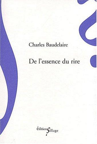 De l'essence du rire : et généralement du comique dans les arts plastiques