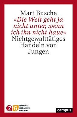 »Die Welt geht ja nicht unter, wenn ich ihn nicht haue«: Nichtgewalttätiges Handeln von Jungen (Hildesheimer Geschlechterforschung, 5)