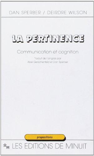 La Pertinence : communication et cognition