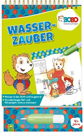 Bobo Siebenschläfer Wasserzauber: Einfach mit Wasser malen!: Mal- und Rätselbuch mit Wassertankstift für Kinder ab 4 Jahren