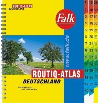 Falk Routiq-Atlas Deutschland 1:750 000 Ortsverzeichnis mit Postleitzahlen