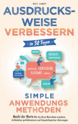 Macht der Worte - Ausdrucksweise in 30 Tagen signifikant verbessern: Wie Sie mit simplen Anwendungsmethoden Ihren Wortschatz erweitern, Artikulation perfektionieren und Gesprächspartner überzeugen