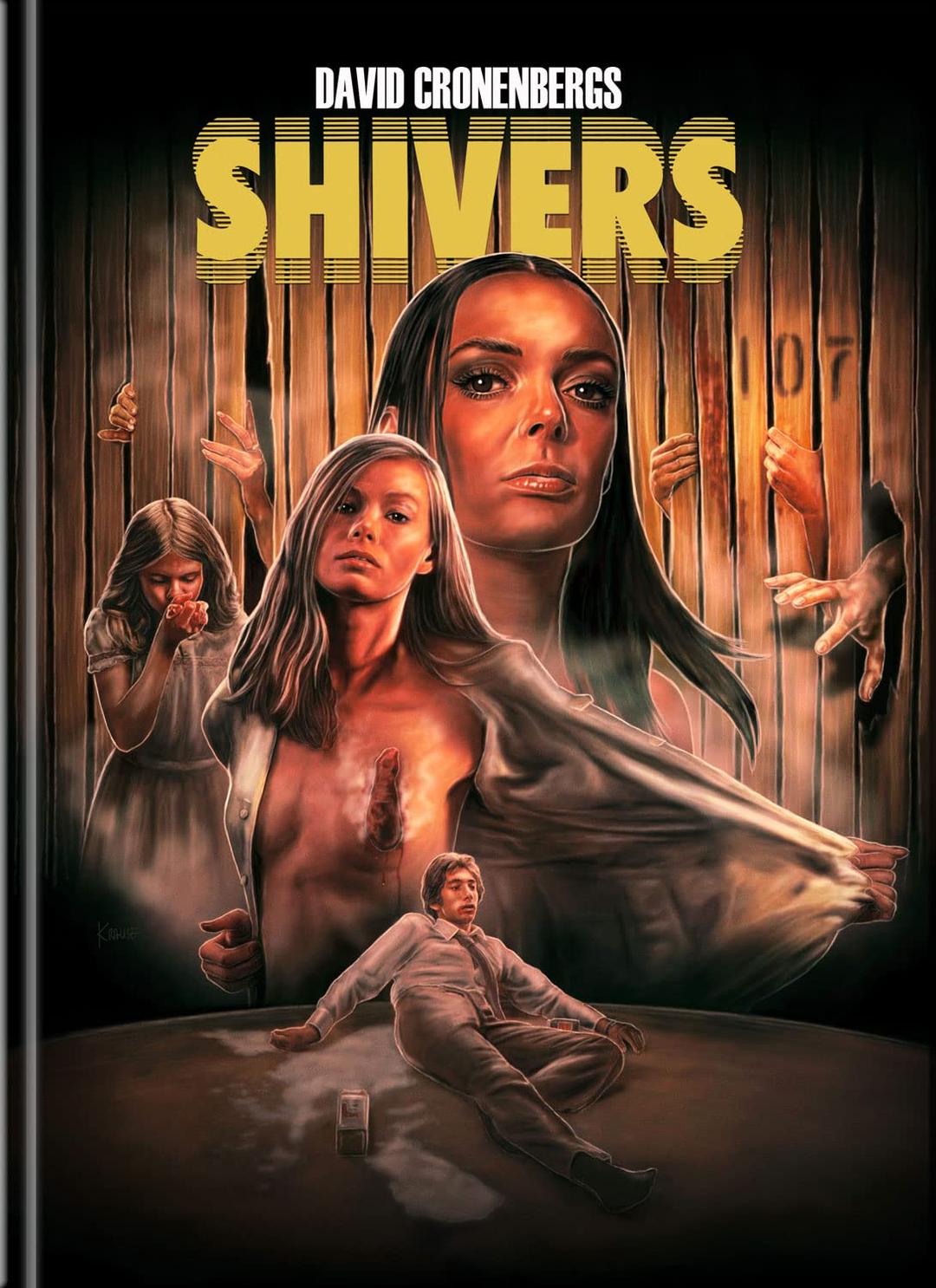 Parasiten-Mörder - Shivers [4K UHD + Blu-Ray] - uncut - limitiertes Mediabook Cover D