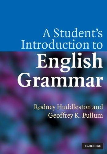 A Student's Introduction to English Grammar