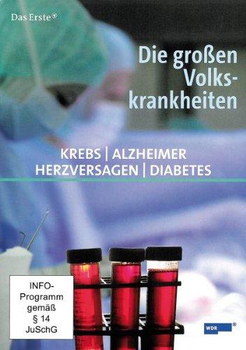 Schuber DIE GROSSEN VOLKSKRANKHEITEN (Krebs, Herzversagen, Diabetes, Alzheimer) 4 DVDs, Gesamtlänge: ca. 180 Minuten