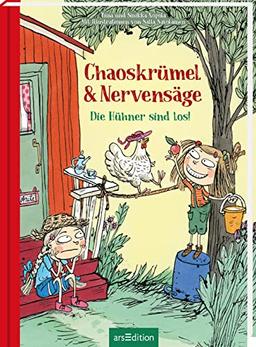 Chaoskrümel & Nervensäge – Die Hühner sind los! (Chaoskrümel & Nervensäge 1): Gute-Laune-Garantie: lustiges Vorlesebuch über zwei ungleiche Schwestern | Ab 5 Jahren