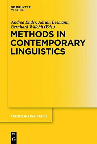 Methods in Contemporary Linguistics (Trends in Linguistics. Studies and Monographs [TiLSM], Band 247)