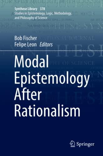 Modal Epistemology After Rationalism (Synthese Library, Band 378)