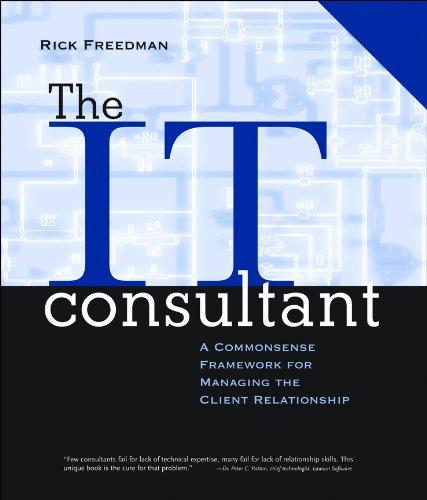 The It Consultant: A Commonsense Framework for Managing the Client Relationship (Business)