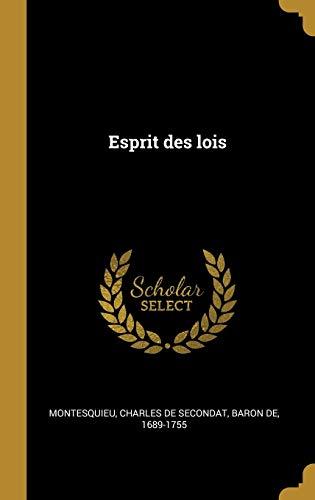 FRE-ESPRIT DES LOIS