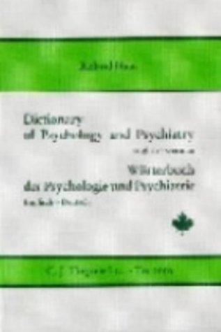 Wörterbuch der Psychologie und Psychiatrie: English - German Vol 1