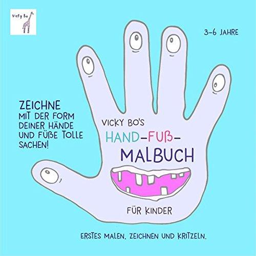 Hand-Fuß-Malbuch ab 3 Jahre