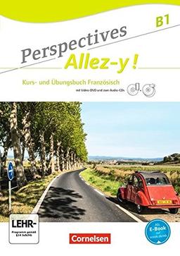 Perspectives - Allez-y ! / B1 - Kurs- und Übungsbuch mit Lösungsheft: Inkl. komplettem Hörmaterial (2 CDs) und Video-DVD